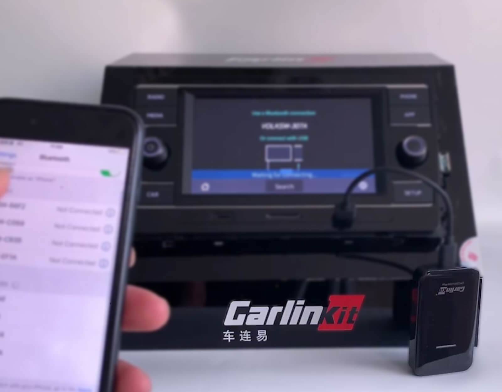 Only 4 Steps to Convert Built-in Wired CarPlay to Wireless（Attached Video）