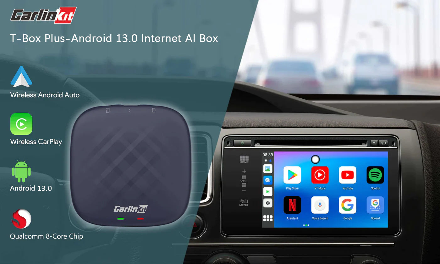 T-Box Mini - Carlinkit Android 11.0 AI Box - Convert Your Car Screen to  Android Tablet